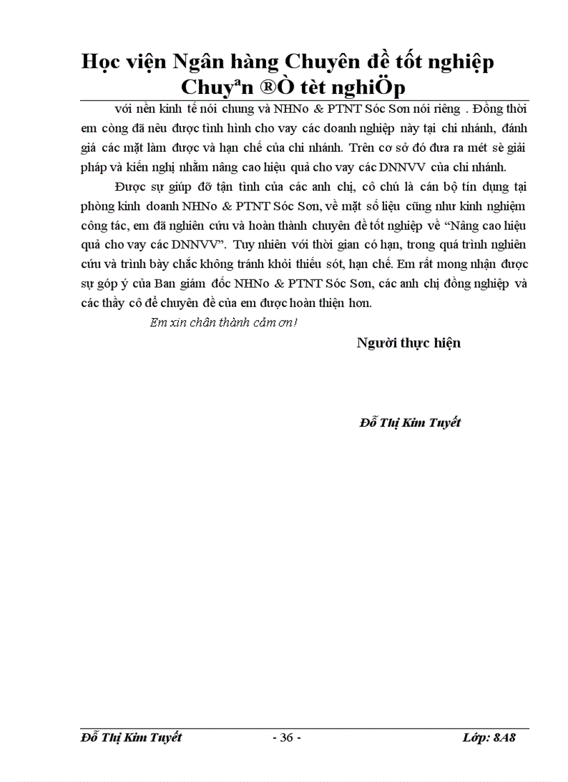 image for page Giải pháp nâng cao hiệu quả cho vay các doanh nghiệp nhỏ và vừa tại Ngân hàng Nông nghiệp và Phât triển Nông thôn Sóc Sơn 1