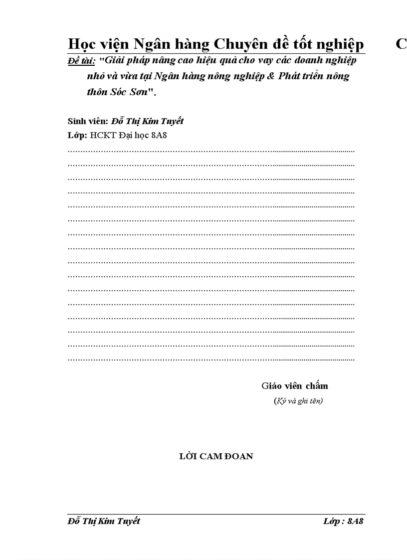 image for page Giải pháp nâng cao hiệu quả cho vay các doanh nghiệp nhỏ và vừa tại Ngân hàng Nông nghiệp và Phât triển Nông thôn Sóc Sơn 1