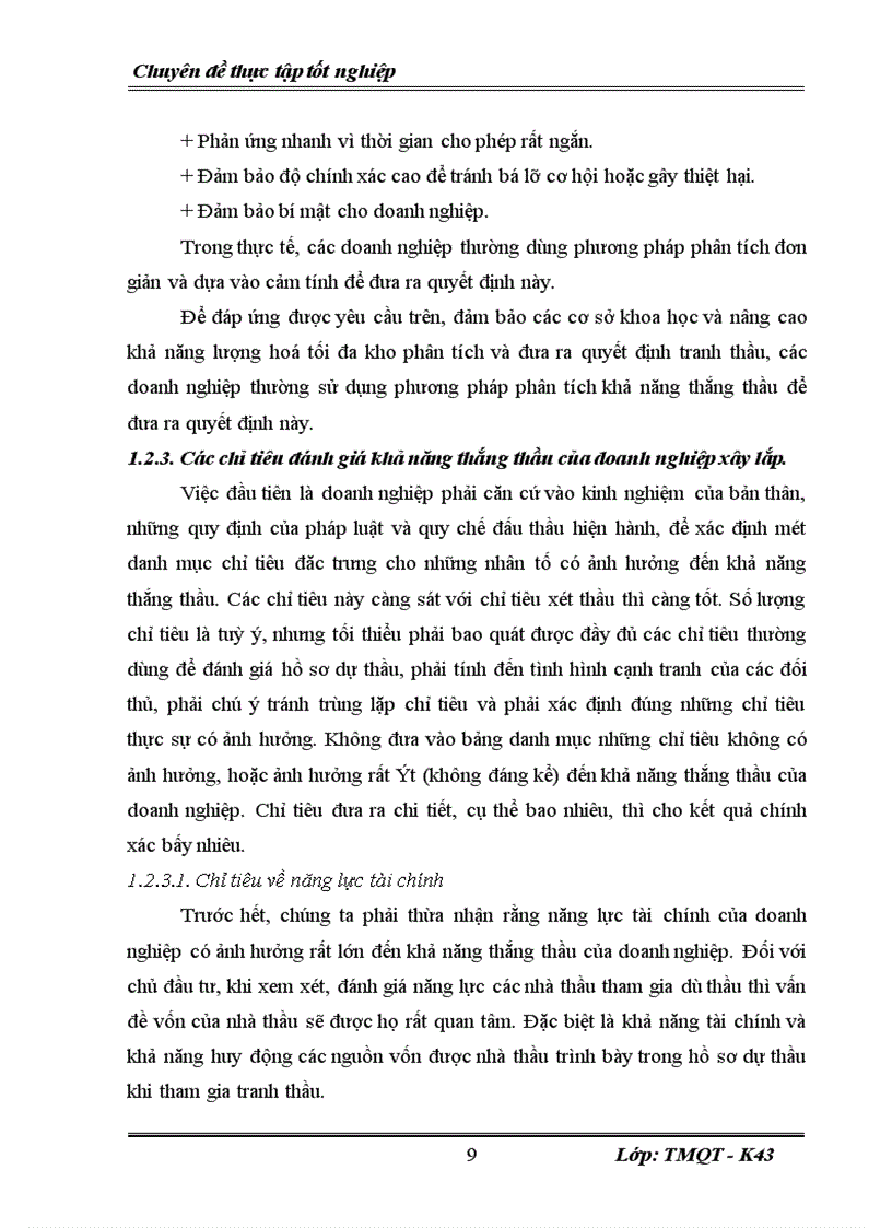 image for page Một số biện pháp nâng cao khả năng thắng thầu của Công ty xây dựng Hồng Hà 1