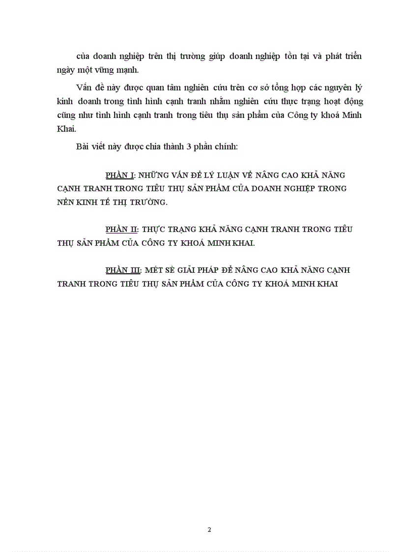 image for page Một số giải pháp để nâng cao khả năng cạnh tranh trong tiêu thụ sản phẩm của công ty khoá Minh Khai