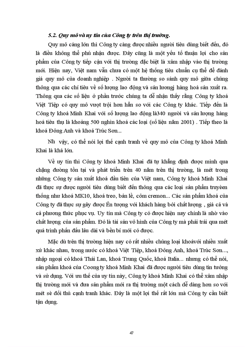 image for page Một số giải pháp để nâng cao khả năng cạnh tranh trong tiêu thụ sản phẩm của công ty khoá Minh Khai