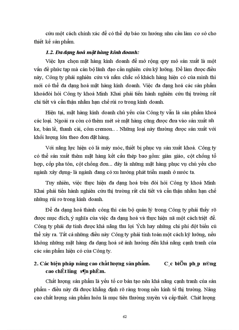 image for page Một số giải pháp để nâng cao khả năng cạnh tranh trong tiêu thụ sản phẩm của công ty khoá Minh Khai