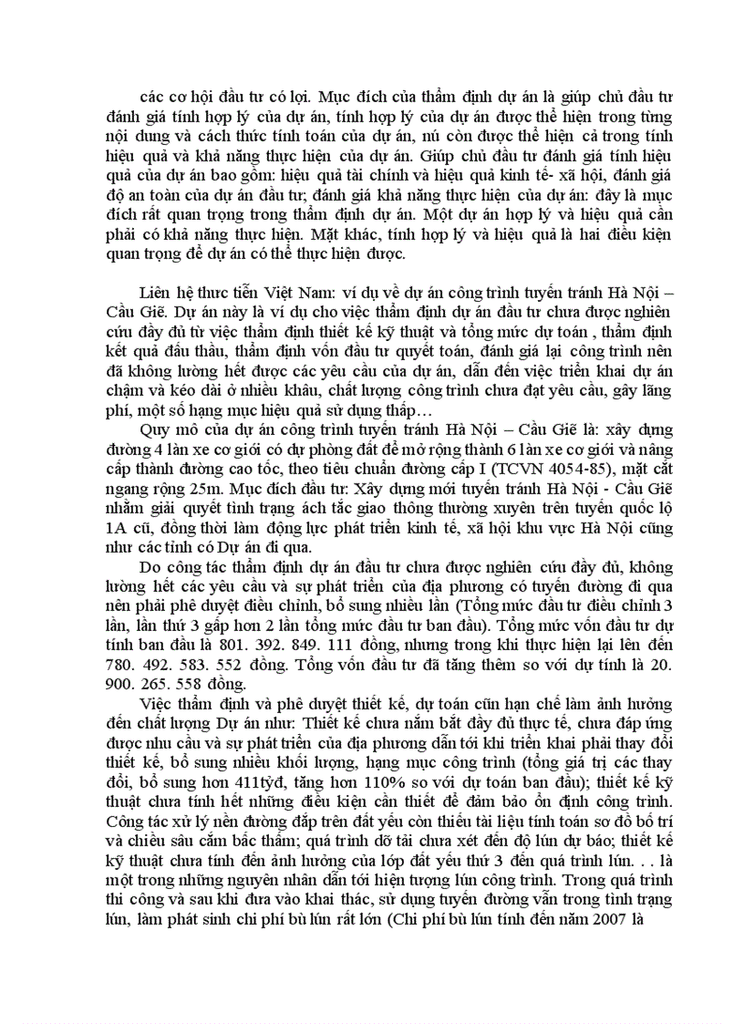 image for page Phân tích luận điểm Thẩm định dự án đầu tư được xem là công cụ quản lý đầu tư hữu hiệu trong doanh nghiệp Liên hệ thực tiễn Việt Nam