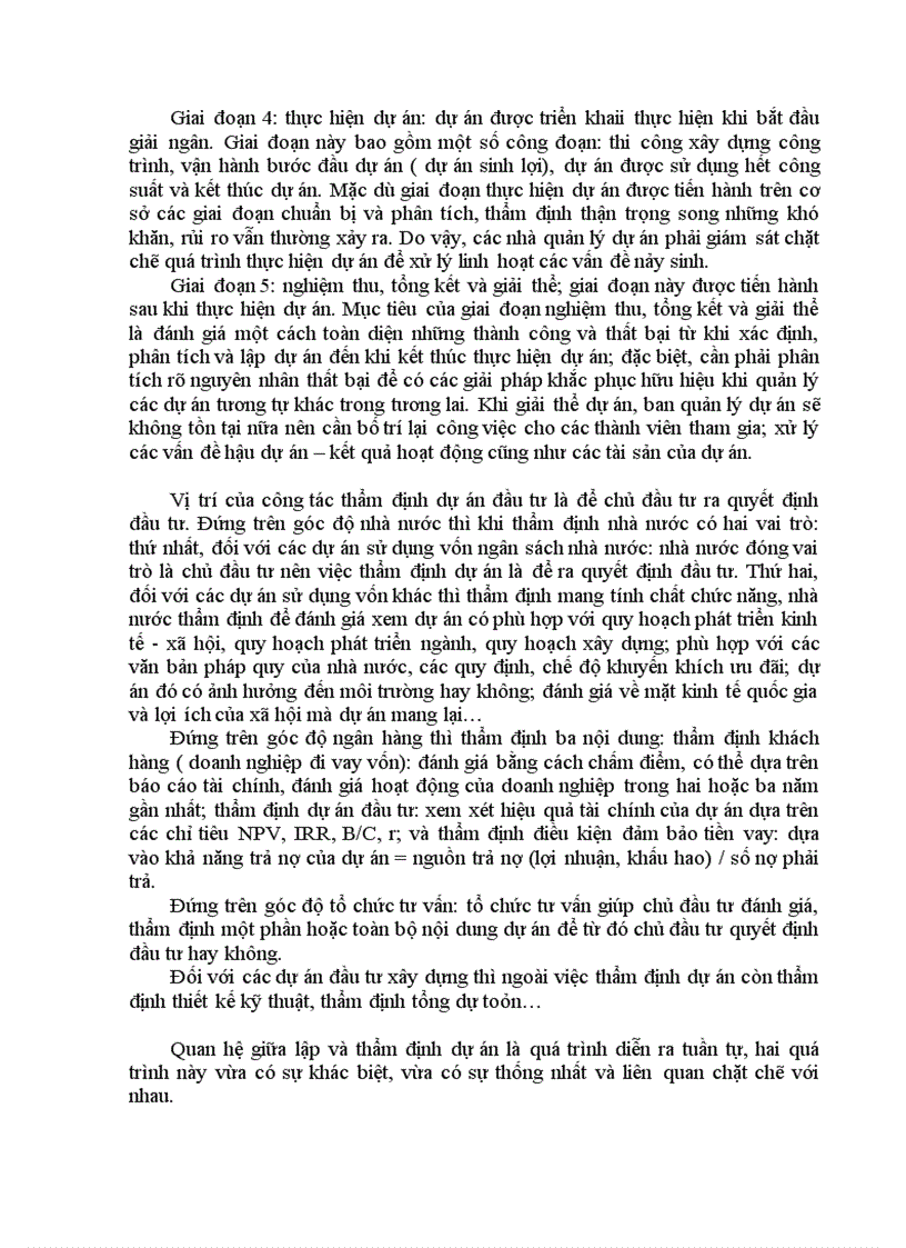 Phân tích luận điểm Thẩm định dự án đầu tư được xem là công cụ quản lý đầu tư hữu hiệu trong doanh nghiệp Liên hệ thực tiễn Việt Nam