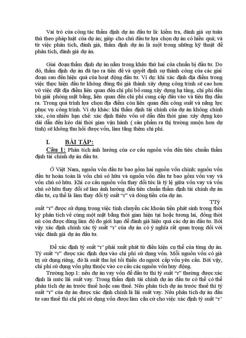 image for page Phân tích luận điểm Thẩm định dự án đầu tư được xem là công cụ quản lý đầu tư hữu hiệu trong doanh nghiệp Liên hệ thực tiễn Việt Nam