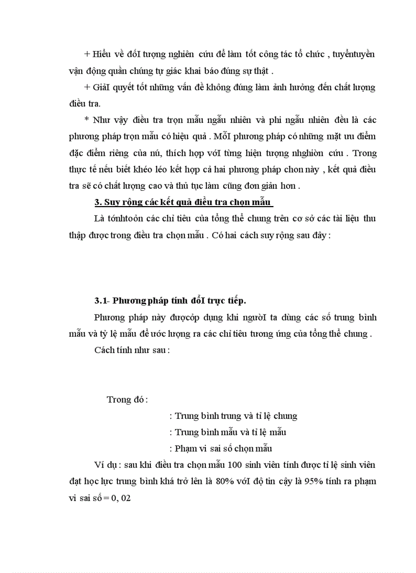 image for page Điều tra chọn mẫu và ứng dụng điều tra năng suất sản lượng lúa huyện Hoằng Hoá Thanh Hoá vụ Chiêm Xuân năm 2003