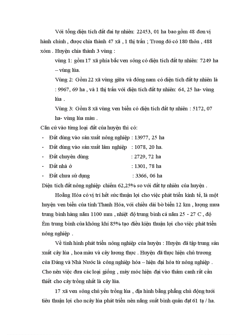 image for page Điều tra chọn mẫu và ứng dụng điều tra năng suất sản lượng lúa huyện Hoằng Hoá Thanh Hoá vụ Chiêm Xuân năm 2003