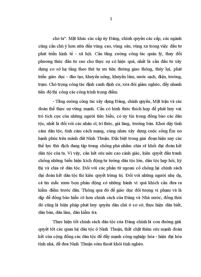 image for page Đảng bộ tỉnh Ninh Thuận lãnh đạo thực hiện chính sách dân tộc thời kỳ 1992 2000
