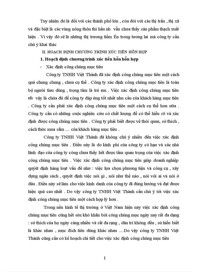 image for page Hoạt động xúc tiến hỗn hợp của công ty TNHH Việt Thành Thực trạng và các giải pháp