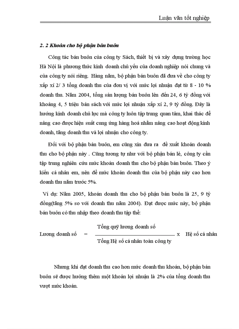 image for page Nghiên cứu xây dựng phương án trả lương khoán của Công ty Sách Thiết bị và Xây dựng Trường học Hà Nội 1