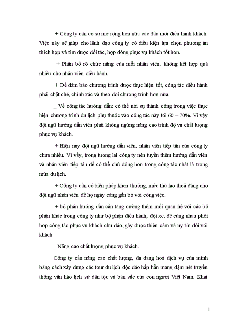 image for page Một số giải pháp nhằm mở rộng thị trường kinh doanh của công ty du lịch và dịch vụ Tây Hồ