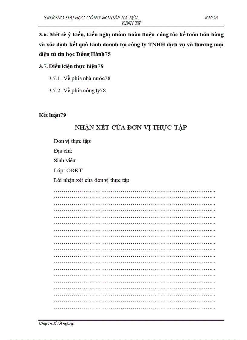 image for page Hoàn thiện công tác kế toán bán hàng và xác định kết quả kinh doanh tại công ty TNHH dịch vụ và thương mại điện tử tin học Đồng Hành 1