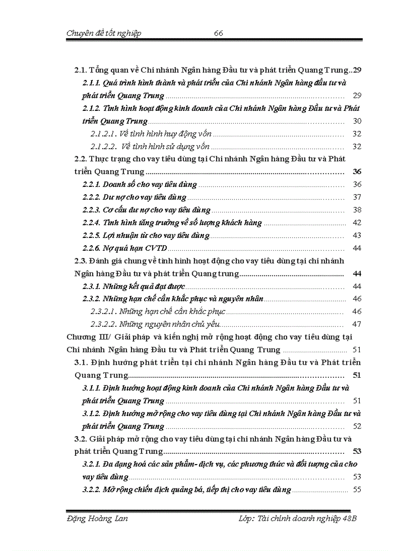 image for page Mở rộng cho vay tiêu dùng tại Ngân hàng Đầu tư và Phát triển Việt Nam Chi nhánh Quang Trung