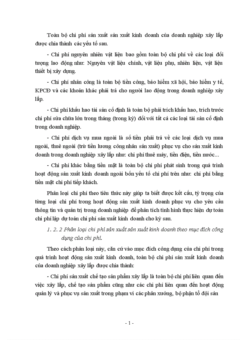 image for page Kế toán tập hợp chi phí sản xuất và tính giá thành sản phẩm xây lắp ở Công ty xây dựng số 1 1