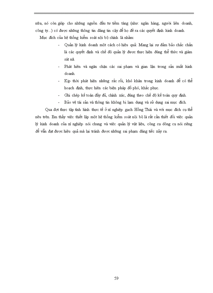 image for page Tổ chức công tác kế toán vật liệu và công cụ dụng cụ tại xí nghiệp gạch ngói Hồng Thái 1