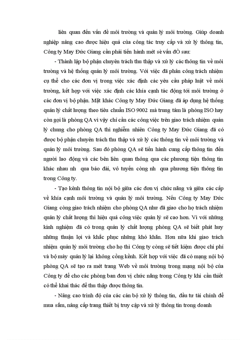 image for page Một số giải pháp xây dựng hệ thống quản lý môi trường ISO 14001 ở Công ty May Đức Giang 1