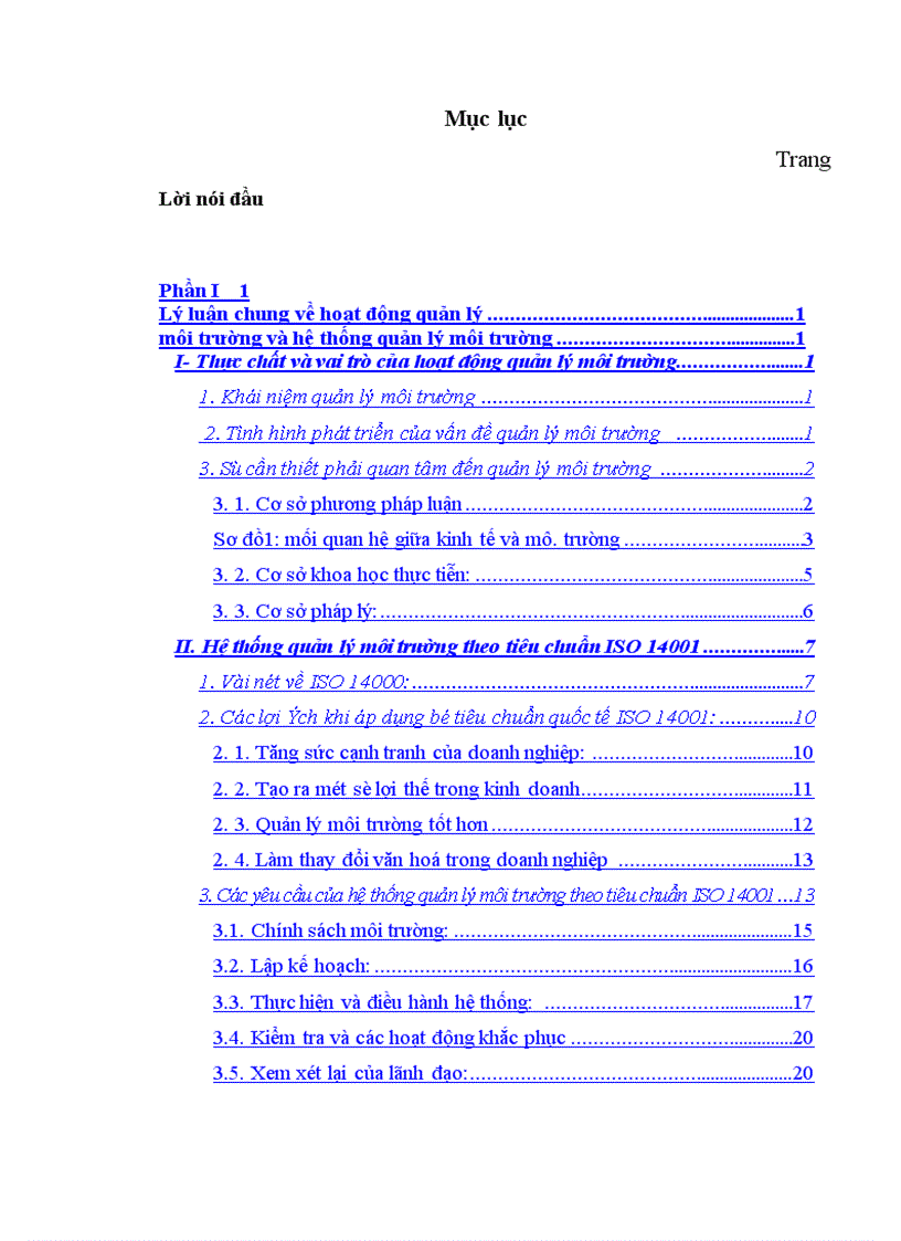 image for page Một số giải pháp xây dựng hệ thống quản lý môi trường ISO 14001 ở Công ty May Đức Giang 1