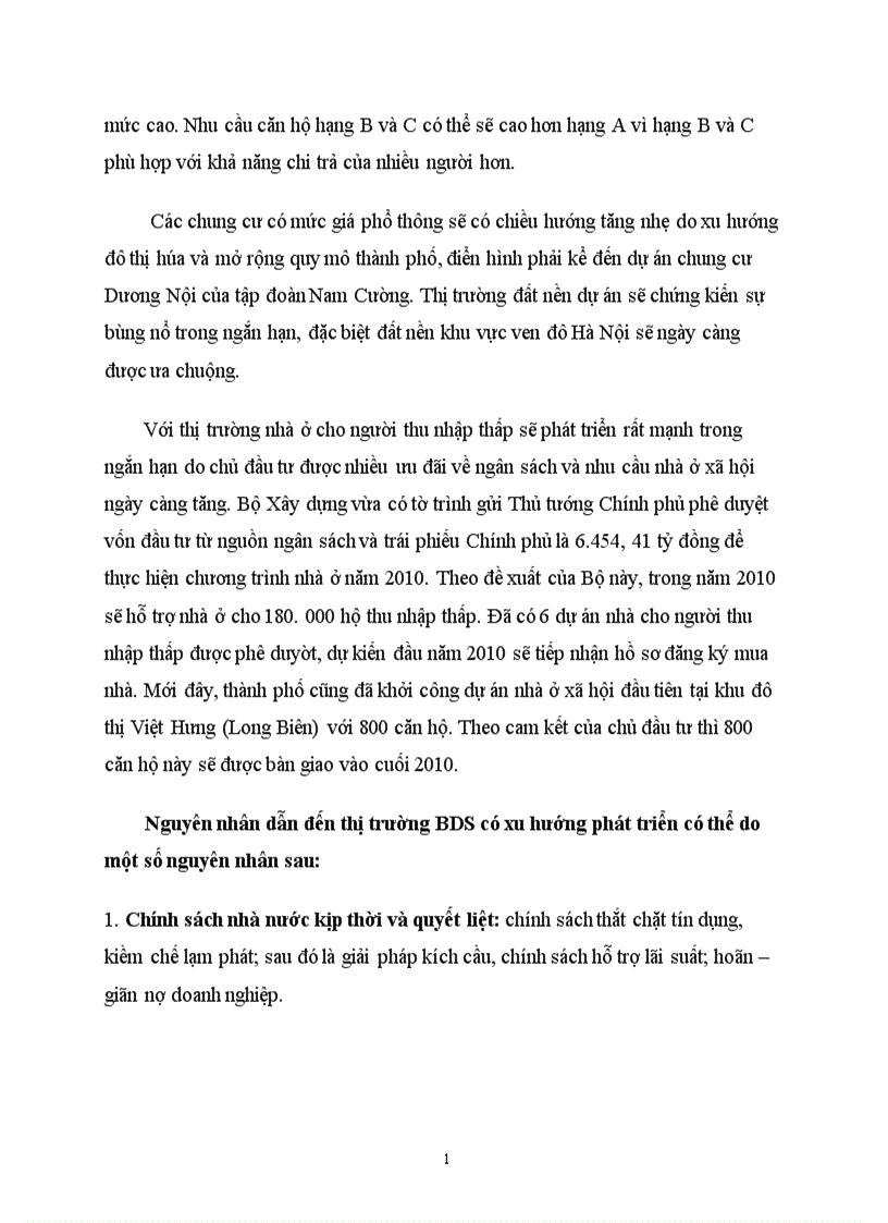 image for page Dự báo nhu cầu bất động sản trong tương lai