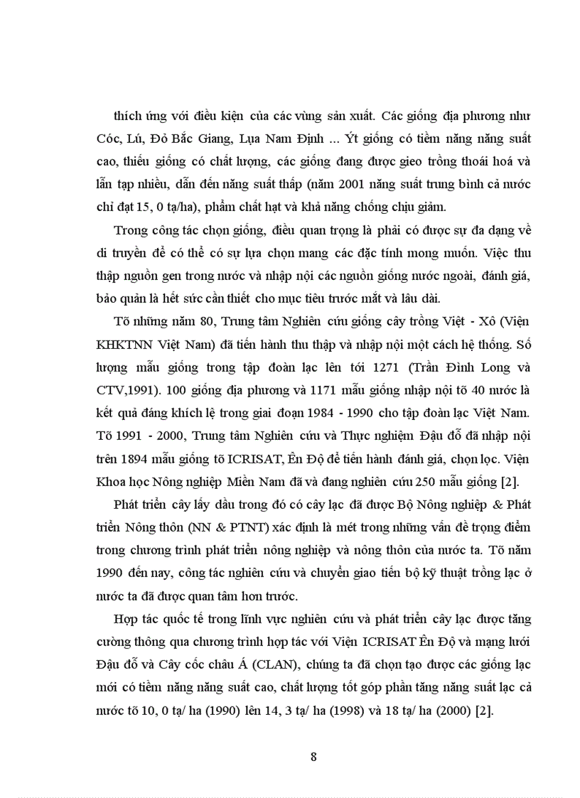 image for page So sánh một số giống lạc trong điều kiện vụ thu 2002 trên đất Gia Lâm Hà Nội 1