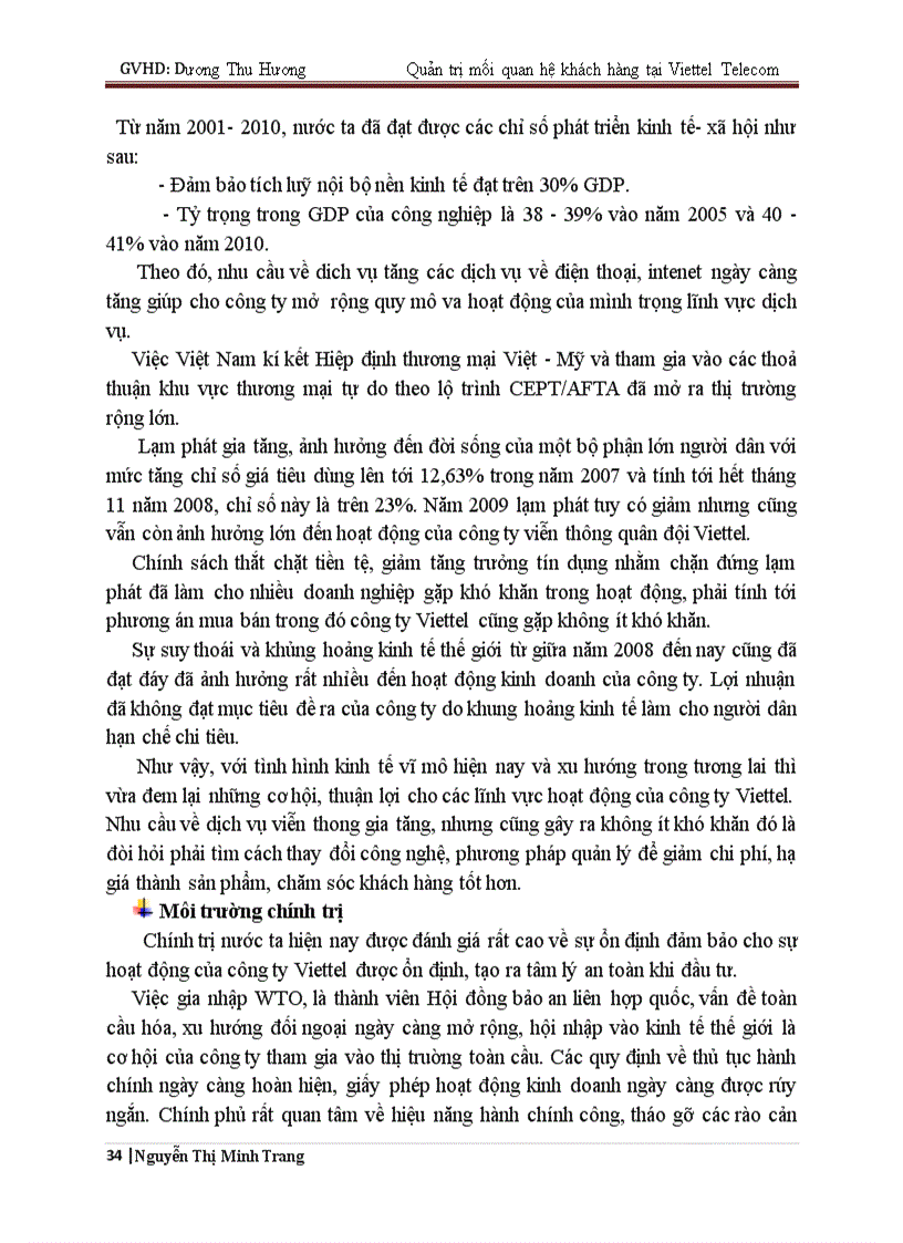 image for page Phát triển hệ thống quản lý mối quan hệ khách hàng CRM tại Công ty viễn thông Viettel Viettel Telecom