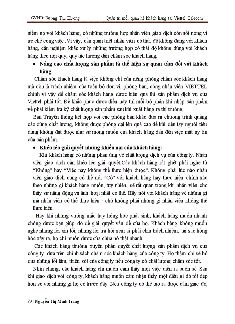 image for page Phát triển hệ thống quản lý mối quan hệ khách hàng CRM tại Công ty viễn thông Viettel Viettel Telecom
