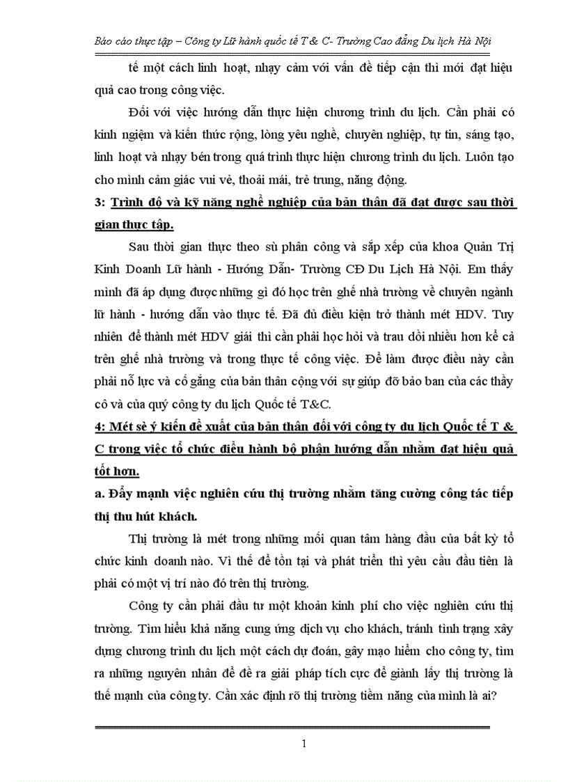 image for page Báo cáo thực tập tại Công ty Lữ hành quốc tế T C