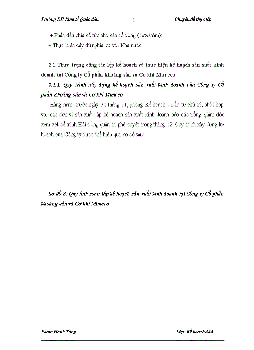 image for page Xây dựng kế hoạch sản xuất kinh doanh hàng năm tại Công ty Cổ phần Khoáng sản và Cơ khí Mimeco 1