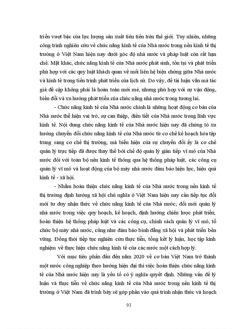 image for page Chức năng kinh tế của Nhà nước trong nền kinh tế thị trường ở Việt Nam hiện nay