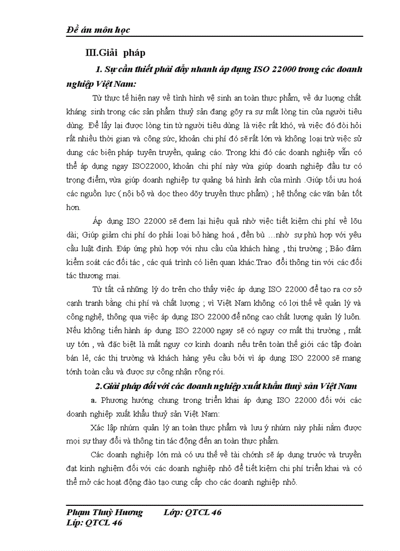 image for page Thực trạng áp dụng ISO 22000 2005 trong các doanh nghiệp xuất khẩu thuỷ sản Việt Nam