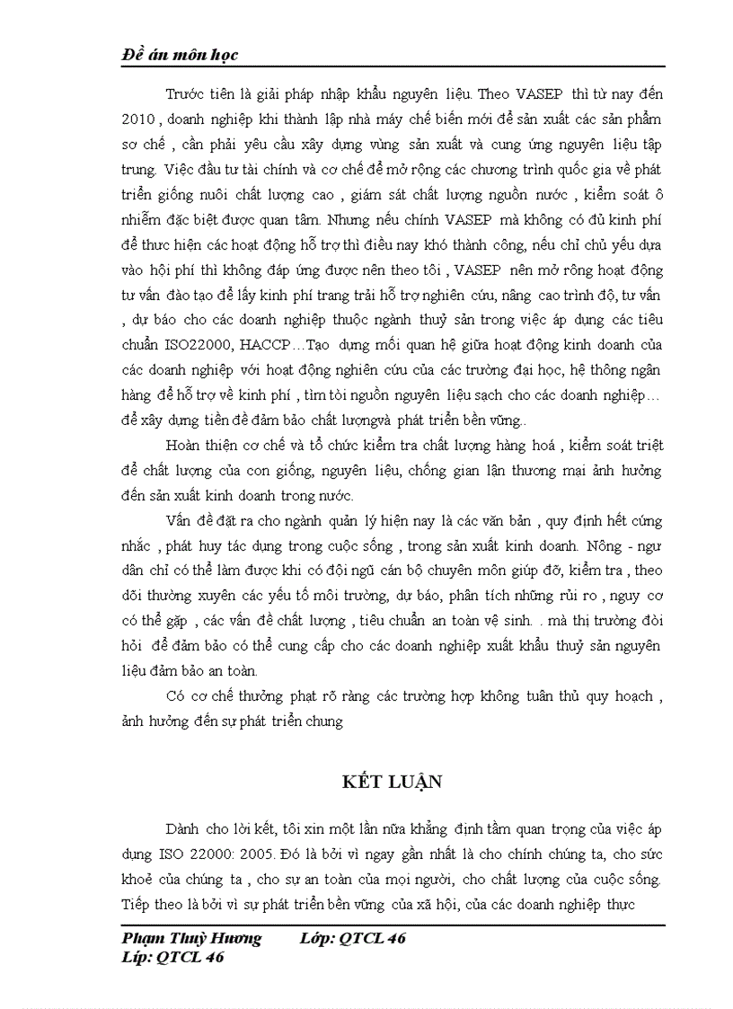 image for page Thực trạng áp dụng ISO 22000 2005 trong các doanh nghiệp xuất khẩu thuỷ sản Việt Nam