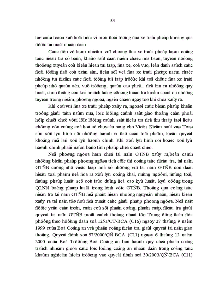 image for page Tăng cường quản lý nhà nước bằng pháp luật trong lĩnh vực giao thông đường bộ ở VN hiện nay