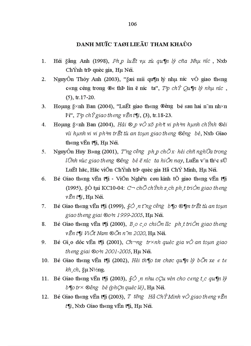image for page Tăng cường quản lý nhà nước bằng pháp luật trong lĩnh vực giao thông đường bộ ở VN hiện nay