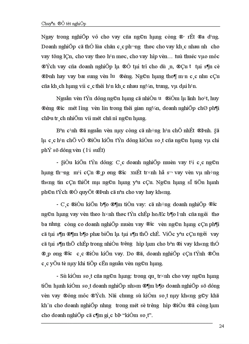 image for page Giải pháp chủ yếu tạo lập vốn cho hoạt động sản xuất kinh doanh ở Công ty cổ phần May Thăng Long 1