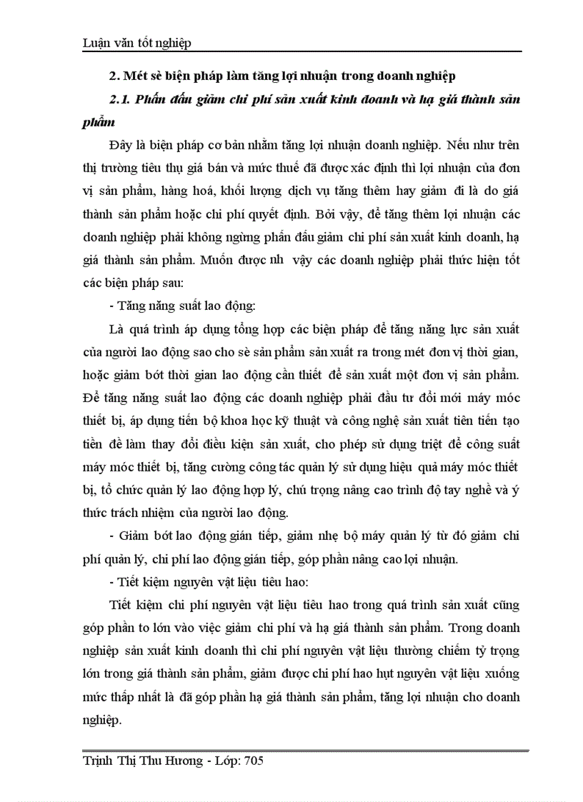 image for page Lợi nhuận và các biện pháp làm tăng lợi nhuận tại Công ty cổ phần xây dựng thuỷ lợi Thái Thuỵ 1