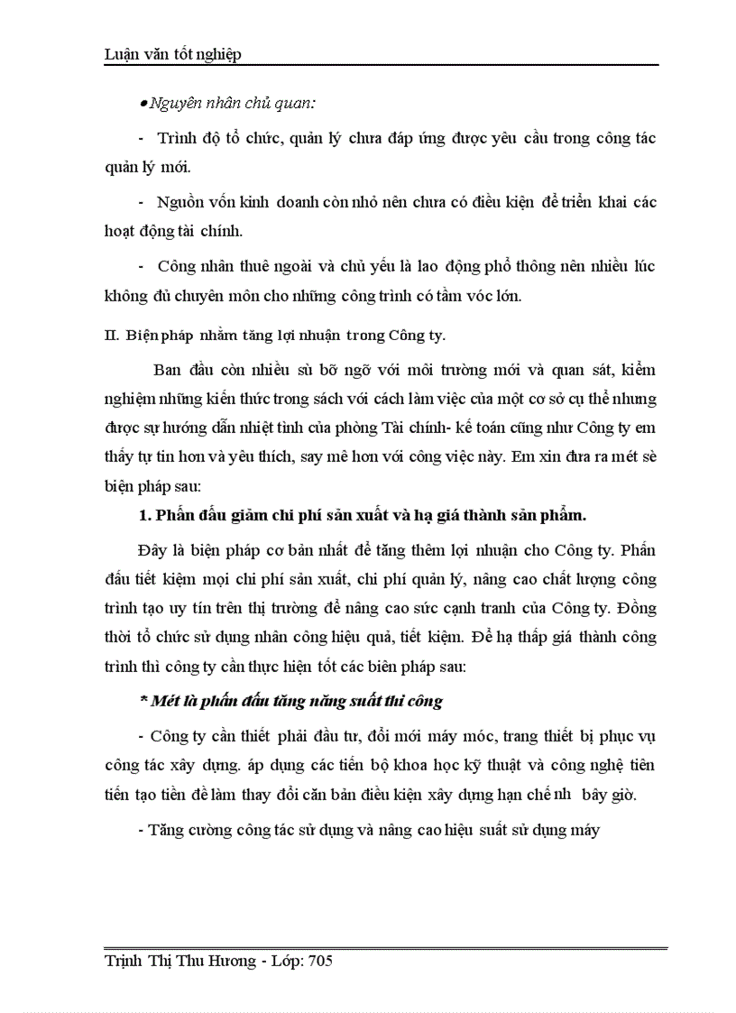 image for page Lợi nhuận và các biện pháp làm tăng lợi nhuận tại Công ty cổ phần xây dựng thuỷ lợi Thái Thuỵ 1