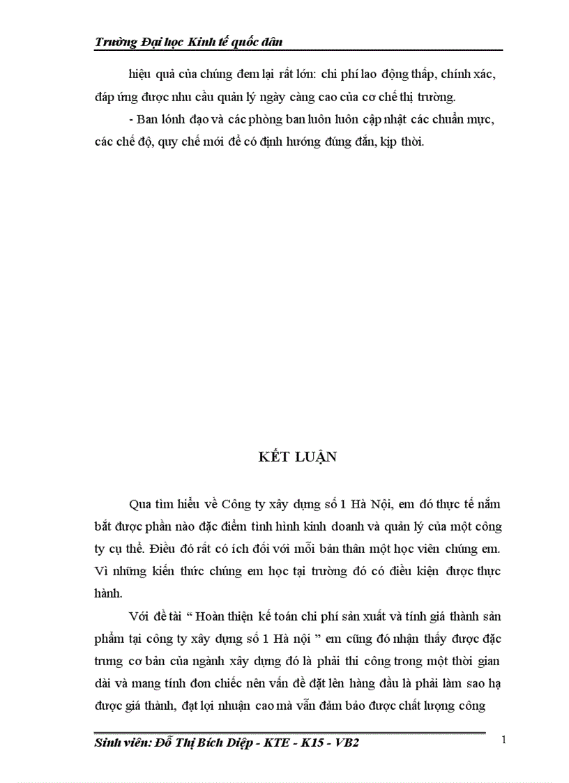 image for page Hoàn thiện kế toán chi phí sản xuất và tính giá thành sản phẩm tại công ty xây dựng số 1 Hà nội 1