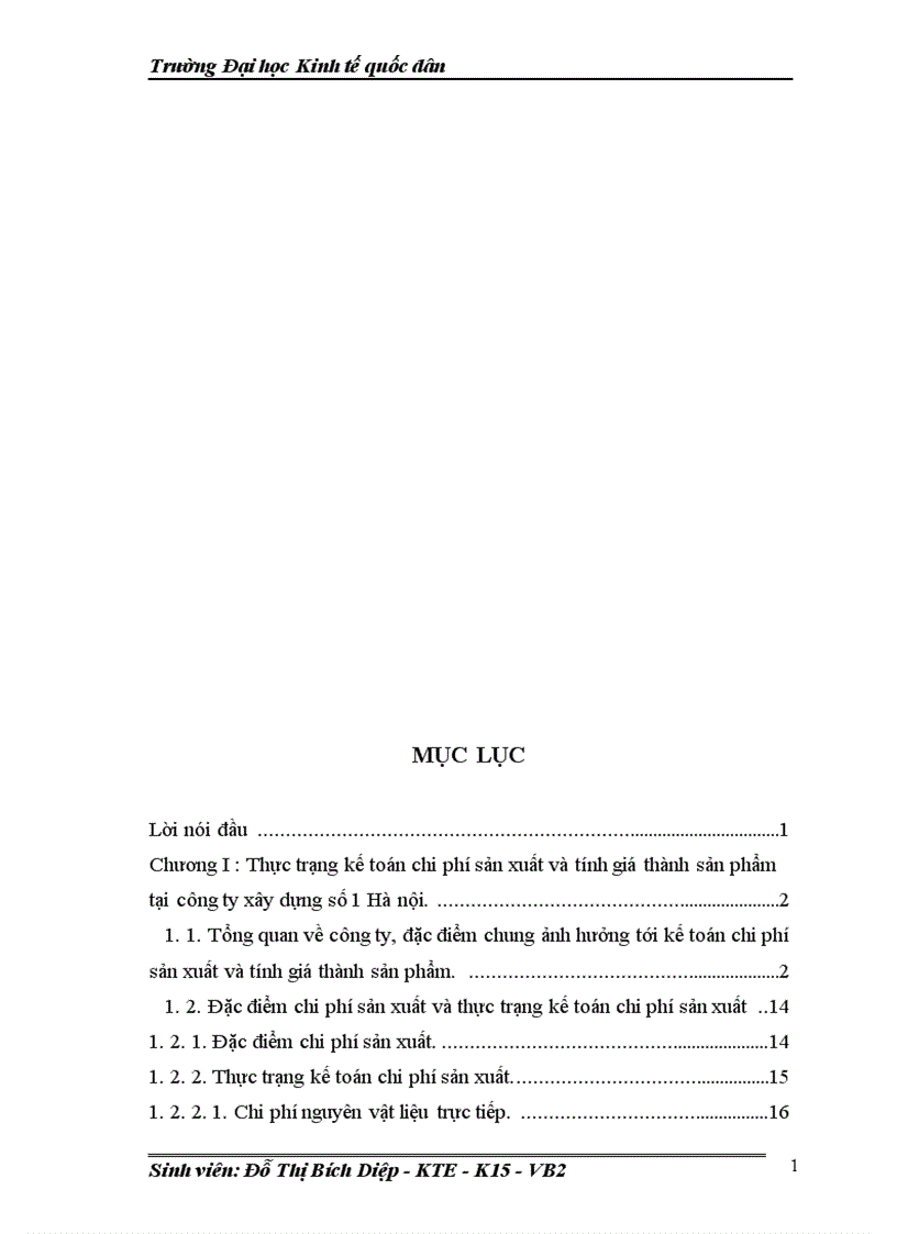 image for page Hoàn thiện kế toán chi phí sản xuất và tính giá thành sản phẩm tại công ty xây dựng số 1 Hà nội 1