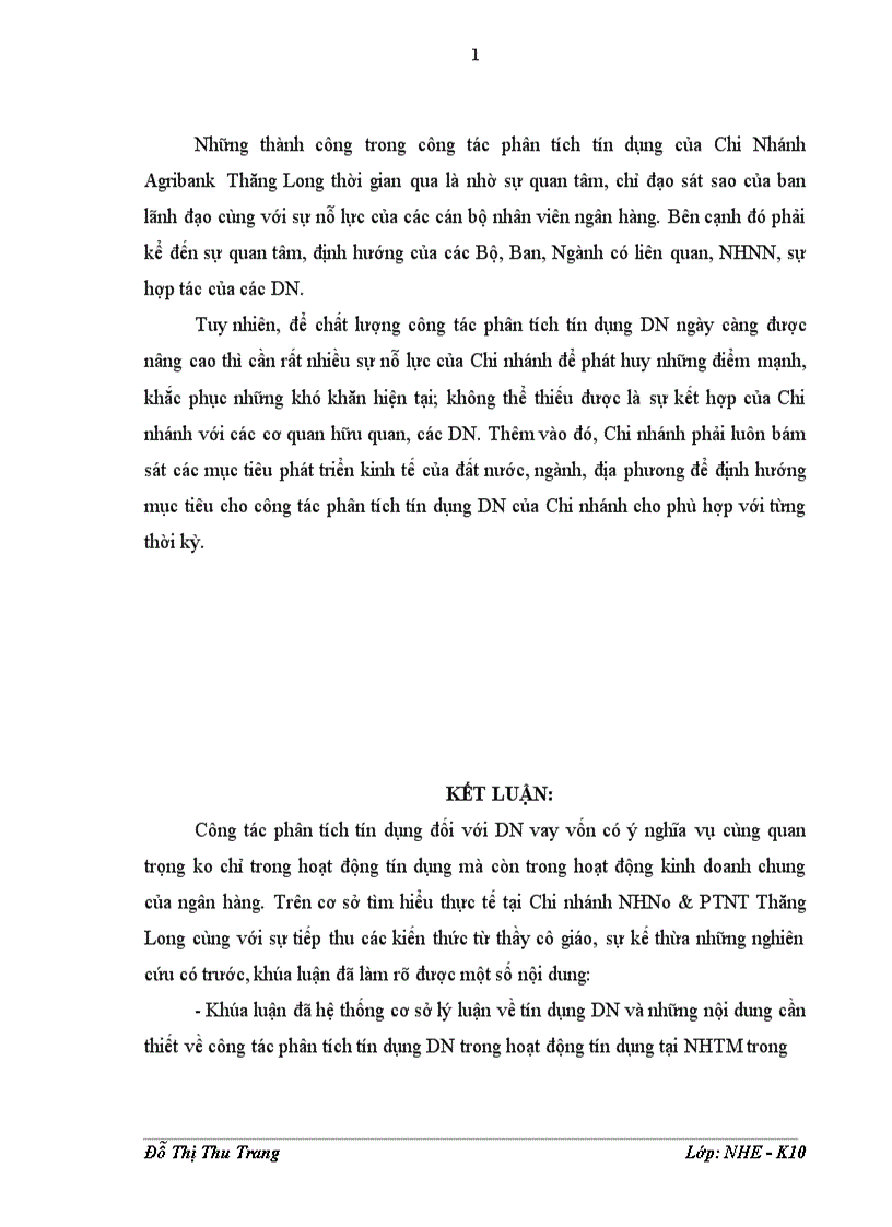 image for page Giải pháp nâng cao chất lượng công tác phân tích tín dụng đối với doanh nghiệp vay vốn tại chi nhánh ngân hàng nông nghiệp và phát triển nông thôn thăng long 1