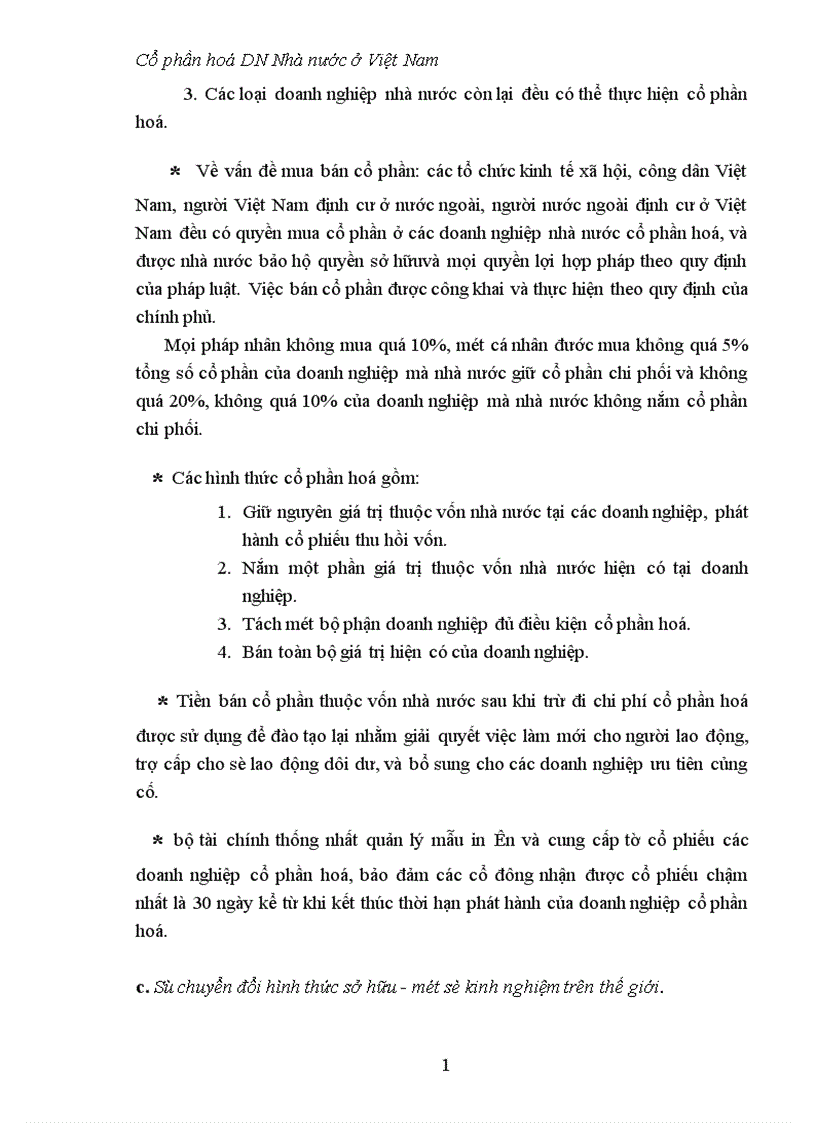 image for page Quan điểm và giải pháp đẩy mạnh cổ phần hoá doanh nghiệp nhà nước 1