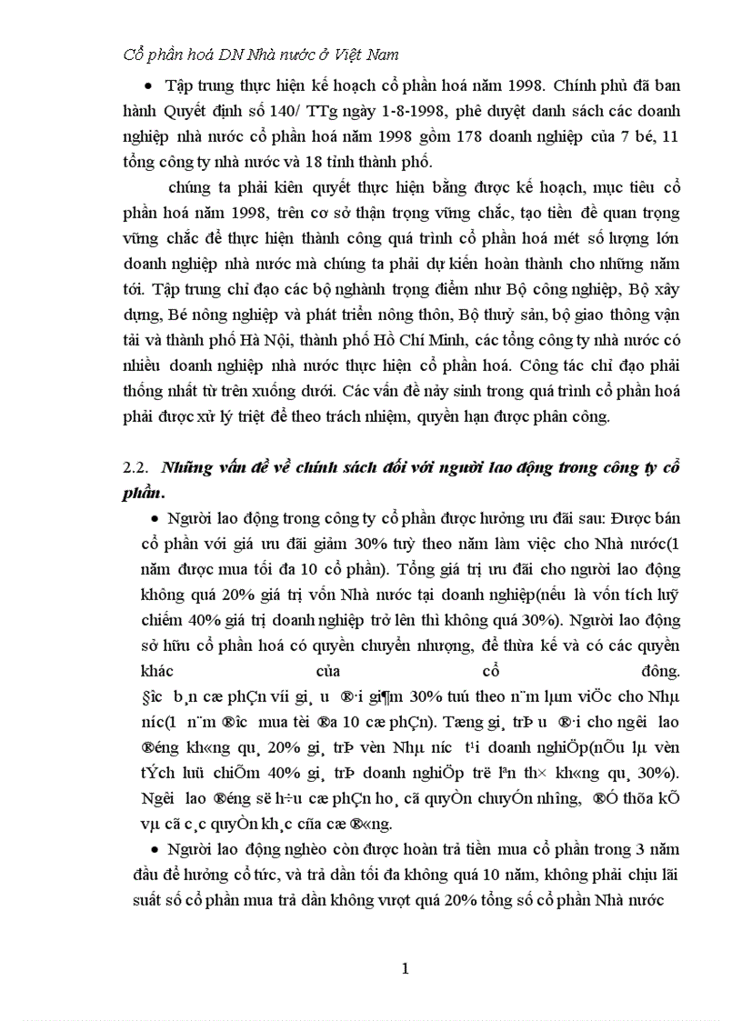 image for page Quan điểm và giải pháp đẩy mạnh cổ phần hoá doanh nghiệp nhà nước 1