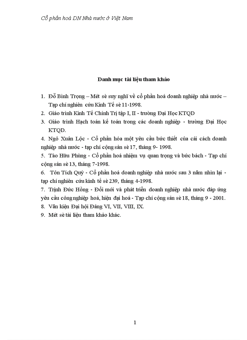 image for page Quan điểm và giải pháp đẩy mạnh cổ phần hoá doanh nghiệp nhà nước 1