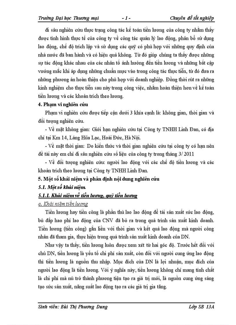 image for page Kế toán tiền lương và các khoản trích theo lương tại Công ty TNHH Linh Đan