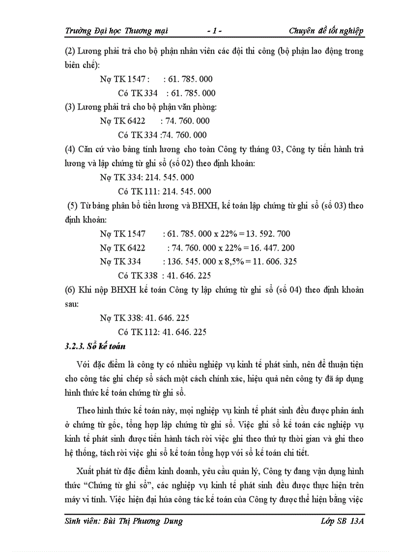 image for page Kế toán tiền lương và các khoản trích theo lương tại Công ty TNHH Linh Đan