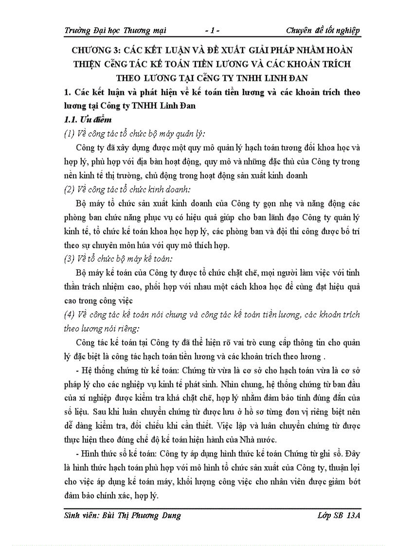 image for page Kế toán tiền lương và các khoản trích theo lương tại Công ty TNHH Linh Đan