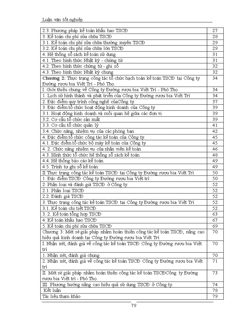 image for page Tổ chức hạch toán TSCĐ tại Công ty Đường Rượu Bia Việt Trì 1