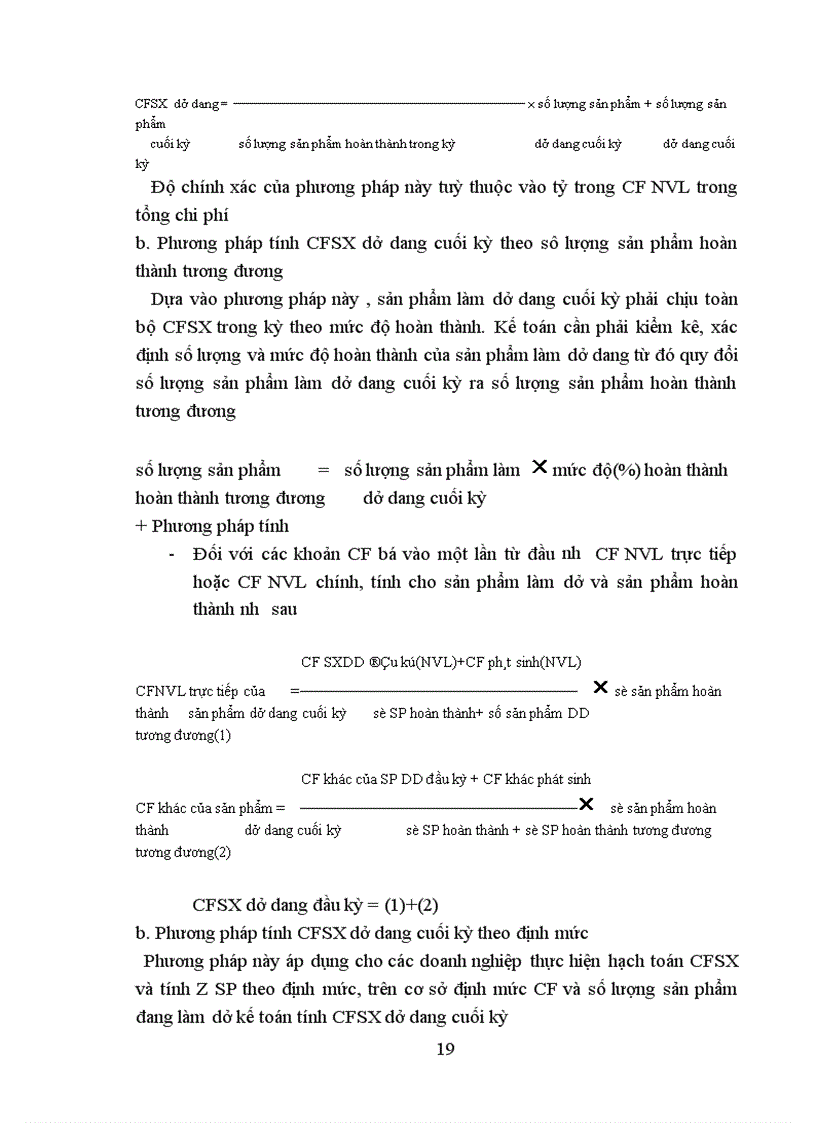 image for page Thực trạng và một số ý kiến đề xuất nhằm hoàn thiện kế toán tập hợp chi phí và tính Z 1