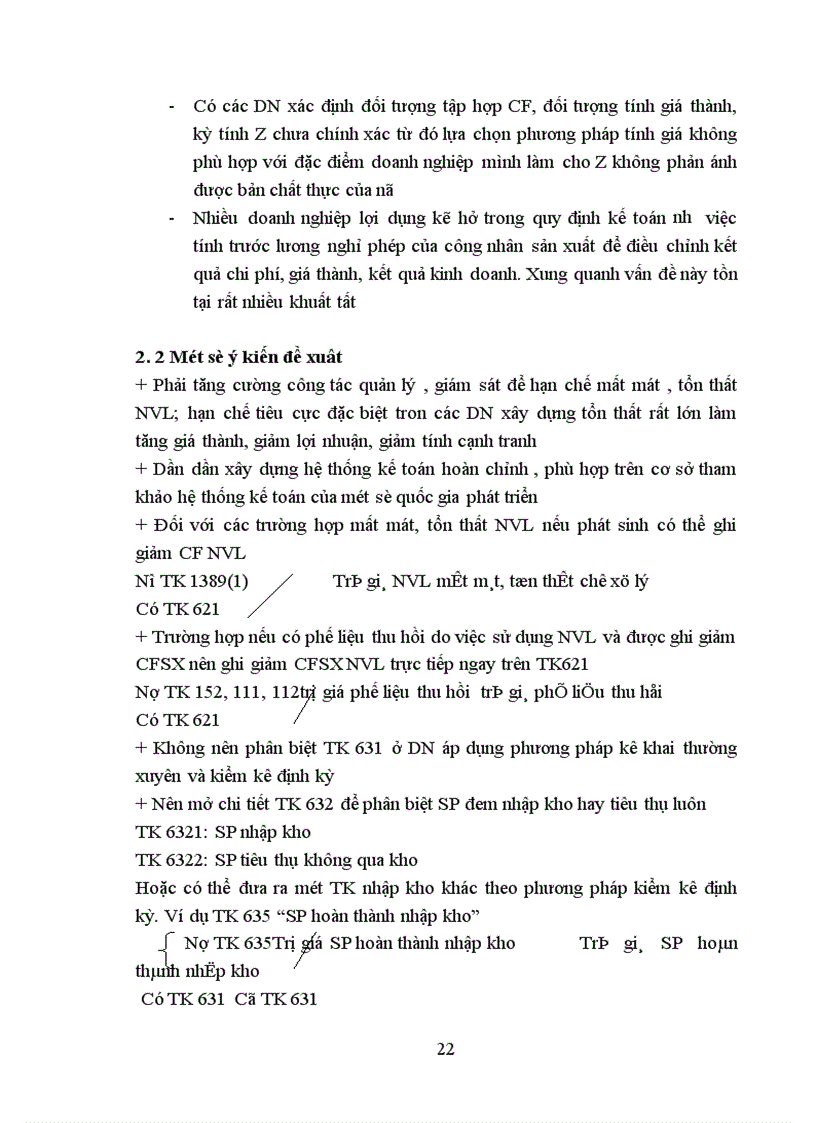 image for page Thực trạng và một số ý kiến đề xuất nhằm hoàn thiện kế toán tập hợp chi phí và tính Z 1