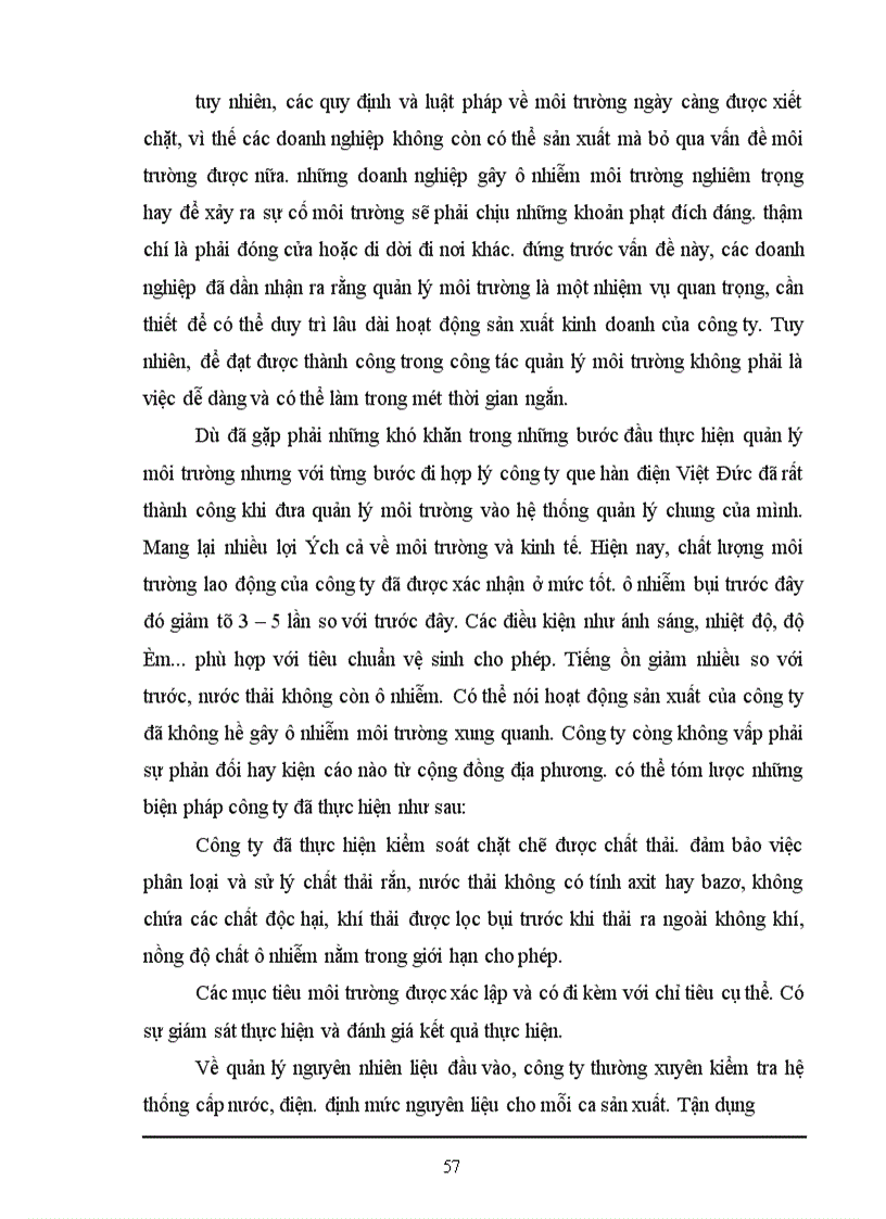 image for page Hiện trạng môi trường tại công ty cổ phần que hàn điện Việt Đức và những thành công trong công tác quản lý môi trường tại công ty