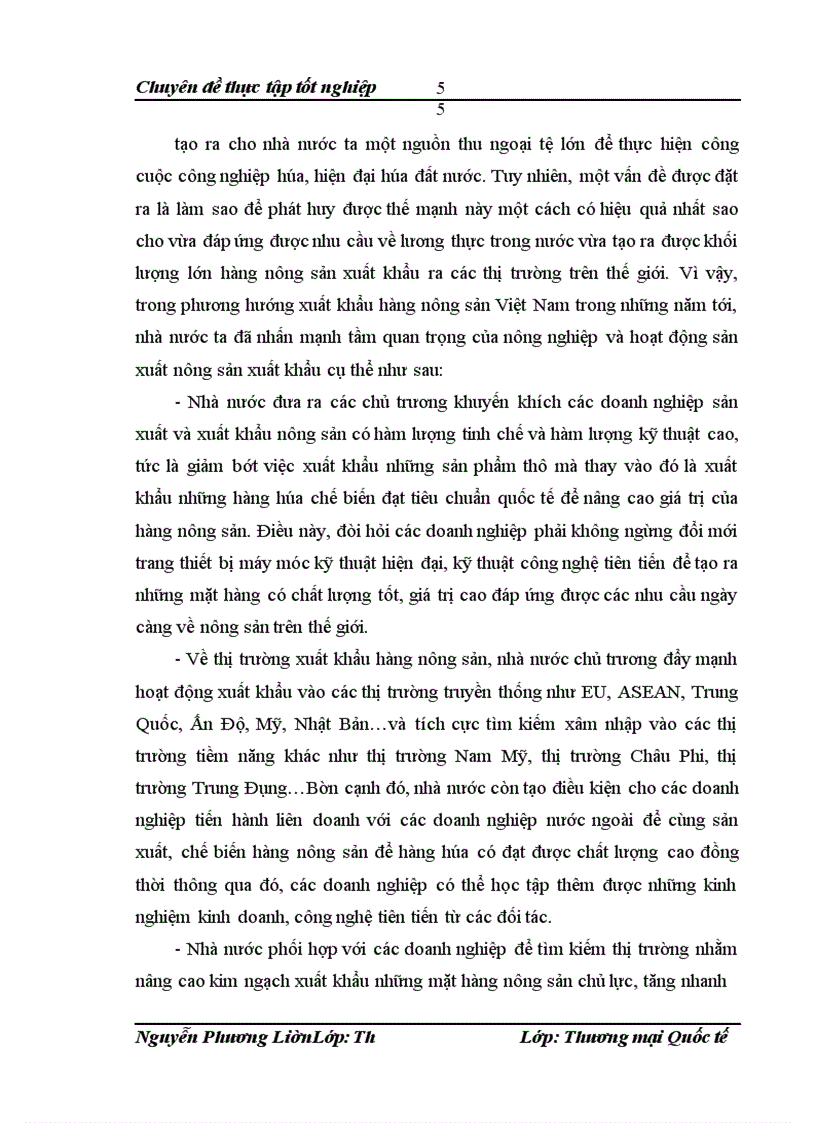 image for page Giải pháp phát triển thị trường xuất khẩu hàng nông sản của công ty xuất nhập khẩu Intimex