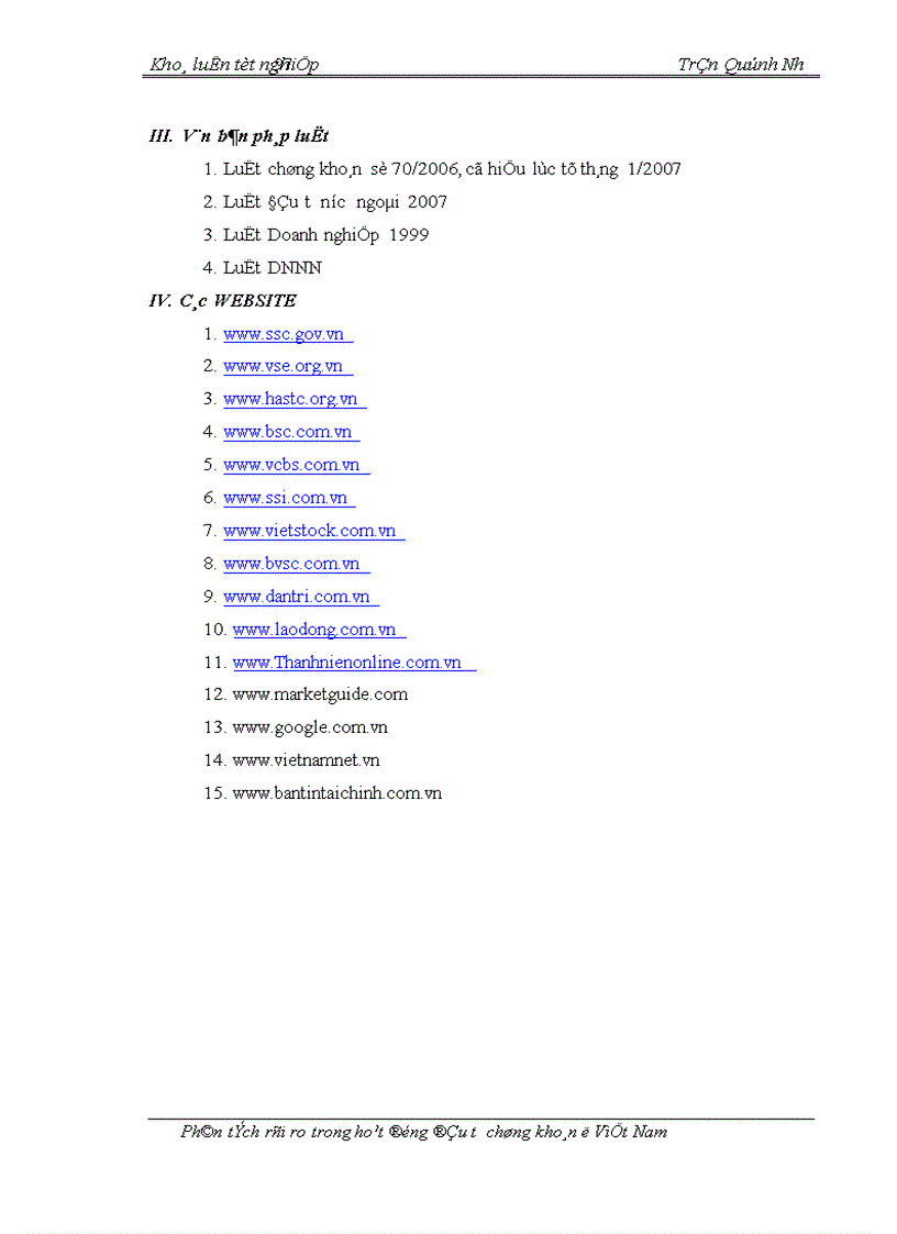 image for page Phương pháp luận quản lý rủi ro đầu tư cổ phiếu trên thị trường chứng khoán VN 1
